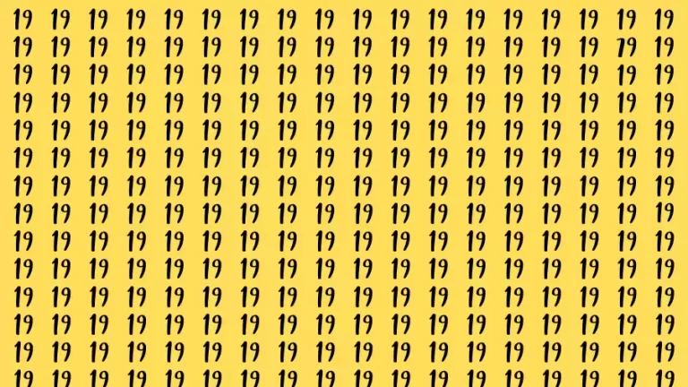 Observation Brain Challenge: If you have Hawk Eyes Find the Number 79 in 15 Secs