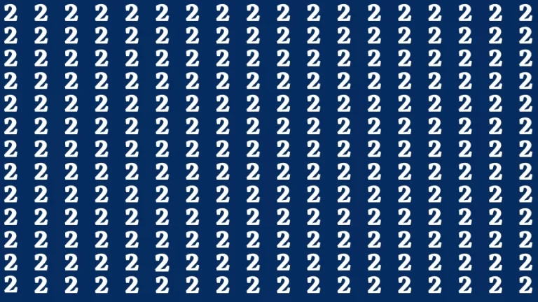 Brain Teasers for Geniuses: Find the Number 4 among 2 in 20 Seconds