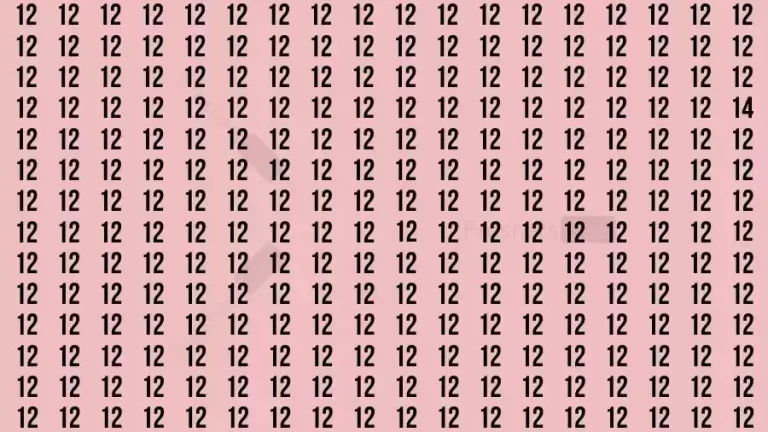 If you have Sharp Eyes Find the Number 14 in 20 Secs