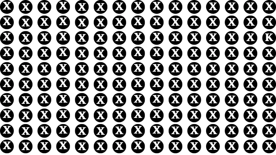 Observation Visual Test: Only People With Hawk Eyes Can Spot the Letter K in 10 Secs