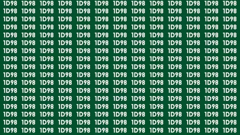 Optical Illusion: Only Genius Can Spot The Number 1098 in 10 Seconds?
