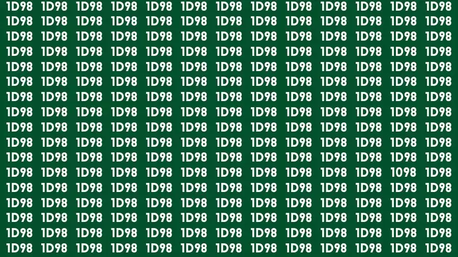 Optical Illusion: Only Genius Can Spot The Number 1098 in 10 Seconds?