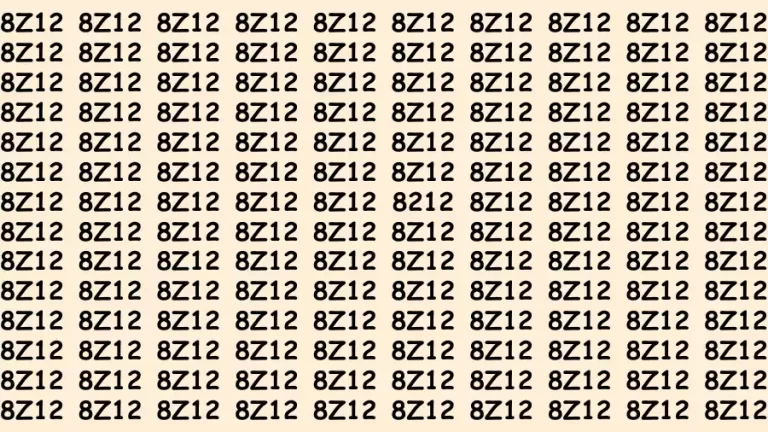 Optical Illusion Visual Test: You Need to Be Eagle Eyed to Spot Hidden Number 8212 in Sea of 8Z12s in 20 Seconds