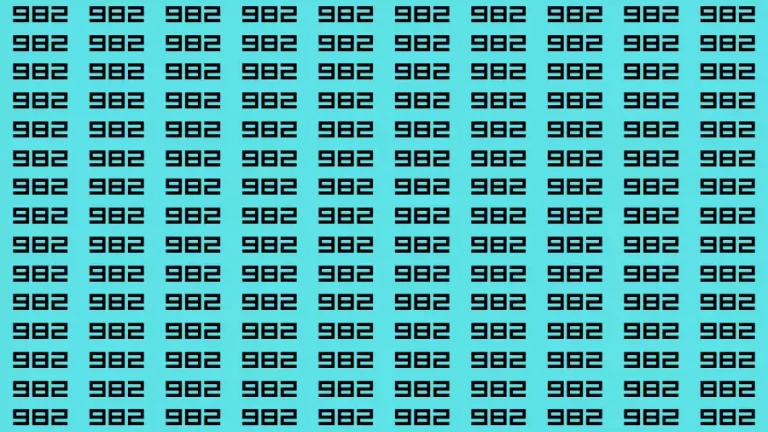 Thinking Test: If you have 50/50 Vision Find the Number 882 in 15 Secs