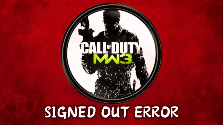 MW3 Your Profile was Signed out, How to Fix MW3 Your Profile was Signed out Error?