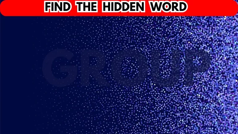 Brain Teaser: Find the Hidden Word in 10 Seconds