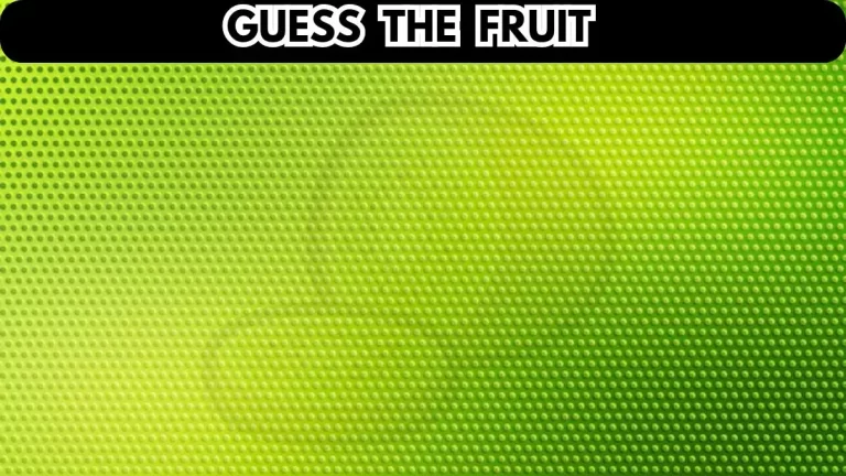Optical Illusion: Test You Eyes by Finding the Hidden Fruit in 10 Secs