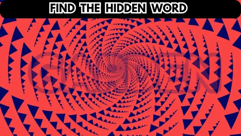 Optical Illusion Visual Test: Try to Find the Hidden Word in 10 Seconds