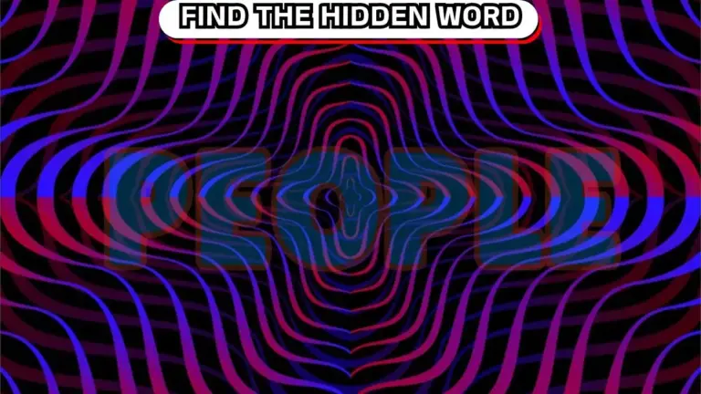 Optical Illusion: If You Have Sharp Eyes Find the Hidden Word in 10 Seconds